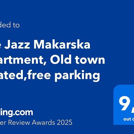 The Jazz Makarska Apartment, Old Town Located,Free Parking Exteriör bild